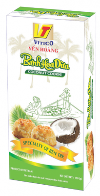 Bánh Hoa Dừa Yến Hoàng vị Ca Cao 150g
